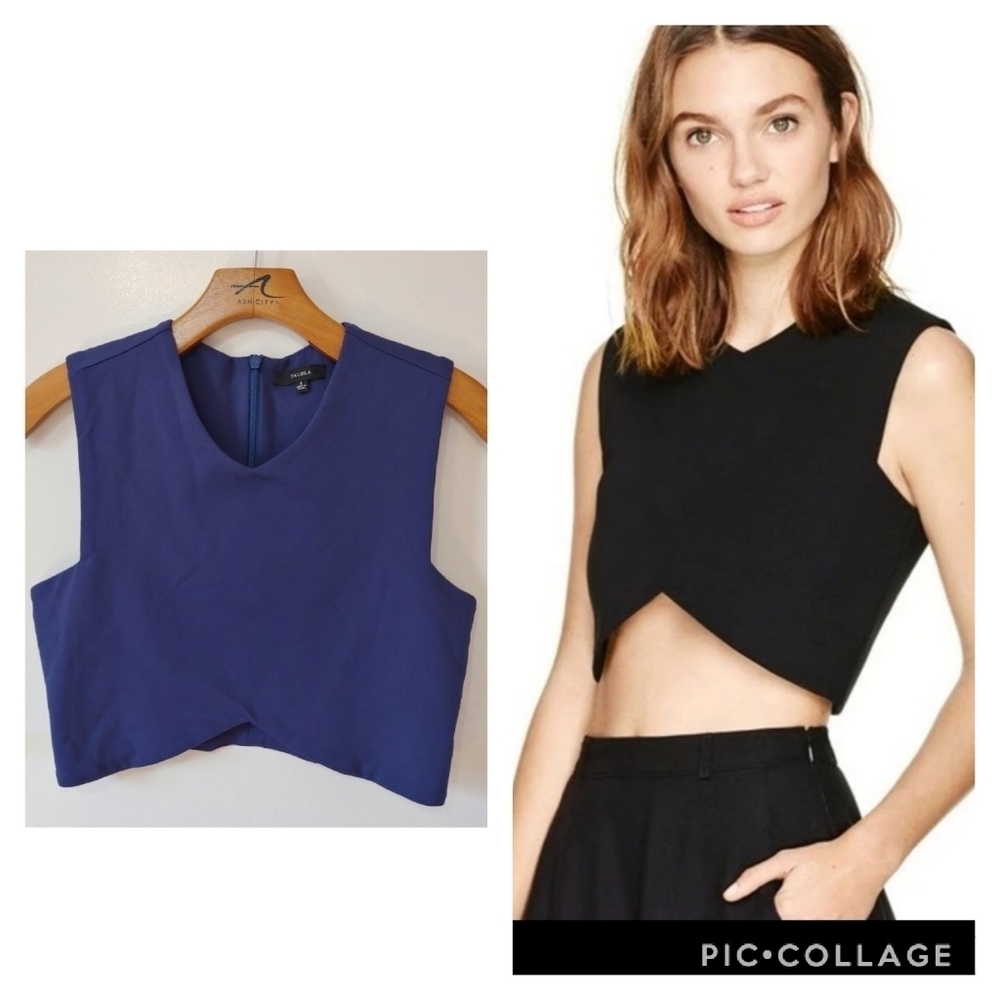 Aritzia Talula Manzanita Crop Tank in Blue Size Medium